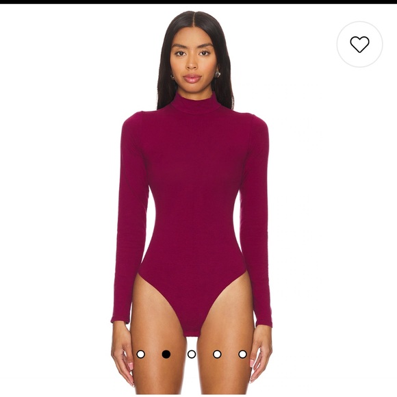 Free people Revolve FP Intimately Straps In The Back Bodysuit Wine pink large - Picture 3 of 9